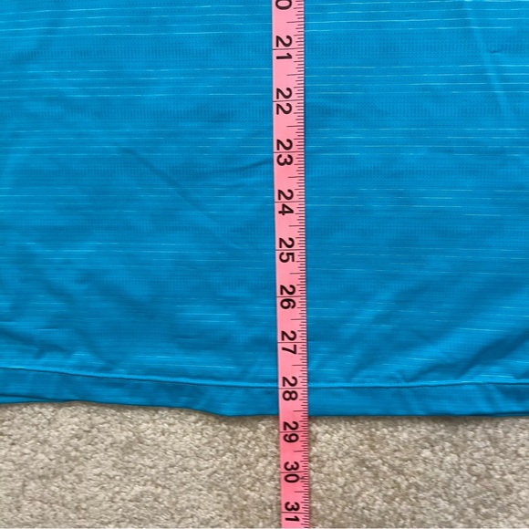 Zyia Active Polo Shirt Mens Medium Blue Golf Outdoor Breathable Casual Stretch - Picture 9 of 9